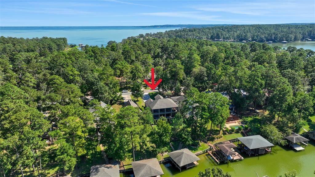 Stunning aerial view of Lake Livingston