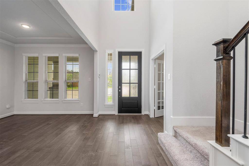 Formal dining and dedicated study at the front of the home.