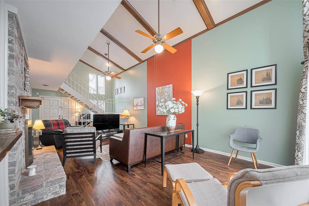 High Ceiling Living Room