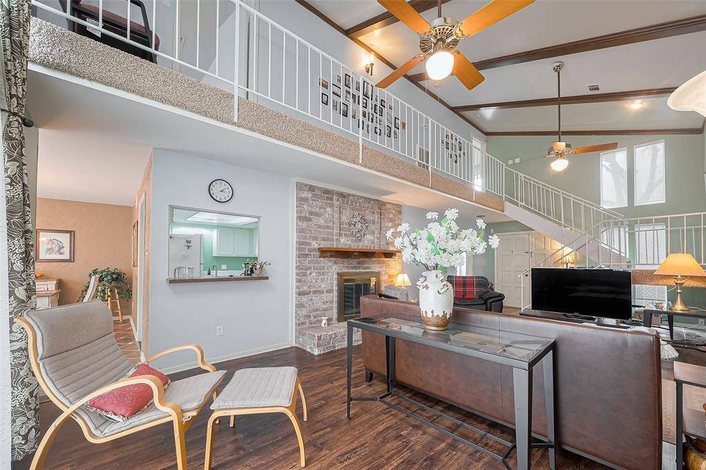High Ceiling Living Room
