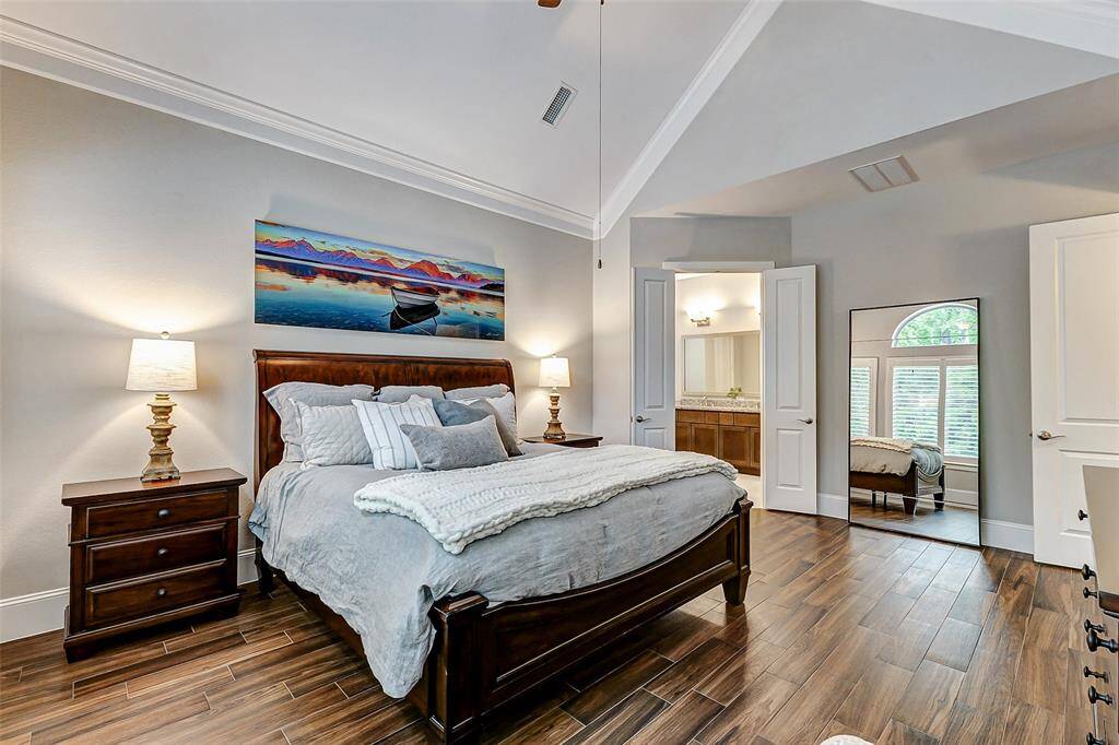 With ample space to easily accommodate a king-size bed, this room provides the perfect retreat for unwinding after a long day. Just beyond, you'll find your private ensuite bathroom, completing this restful sanctuary.