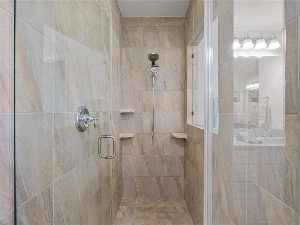 This shower is so luxurious!