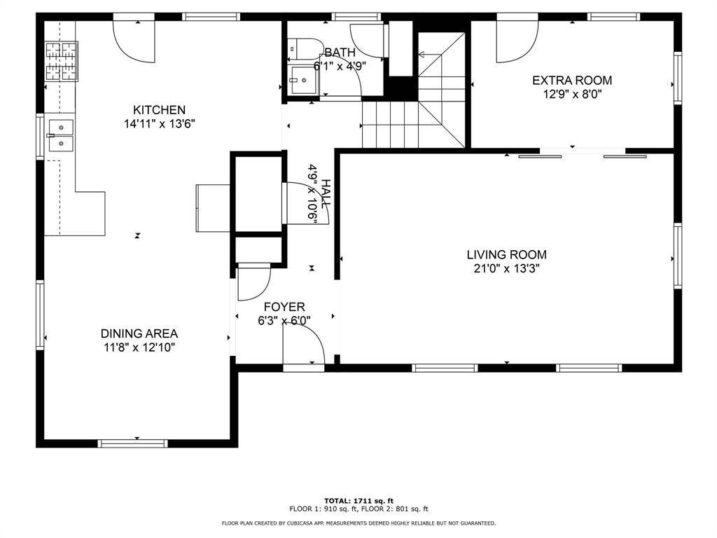 This floor plan illustrates the masterful design of this home!
