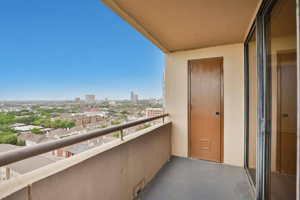 Check out this city view!  Set up an outdoor living area and enjoy the fresh air!