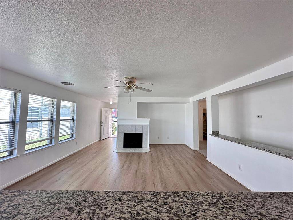 View from Kitchen into Living Area