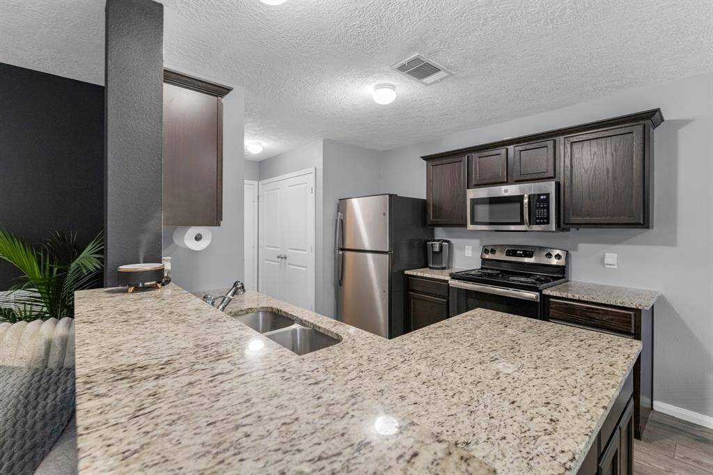 The kitchen is open to the family room!