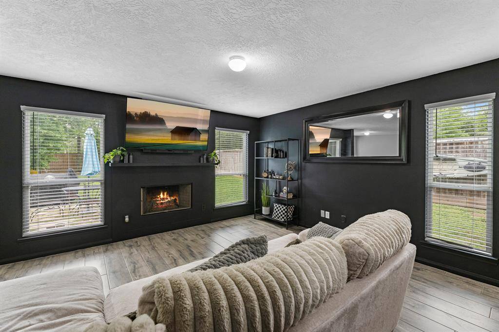 Additional view of the family room. This view is from the stair area.