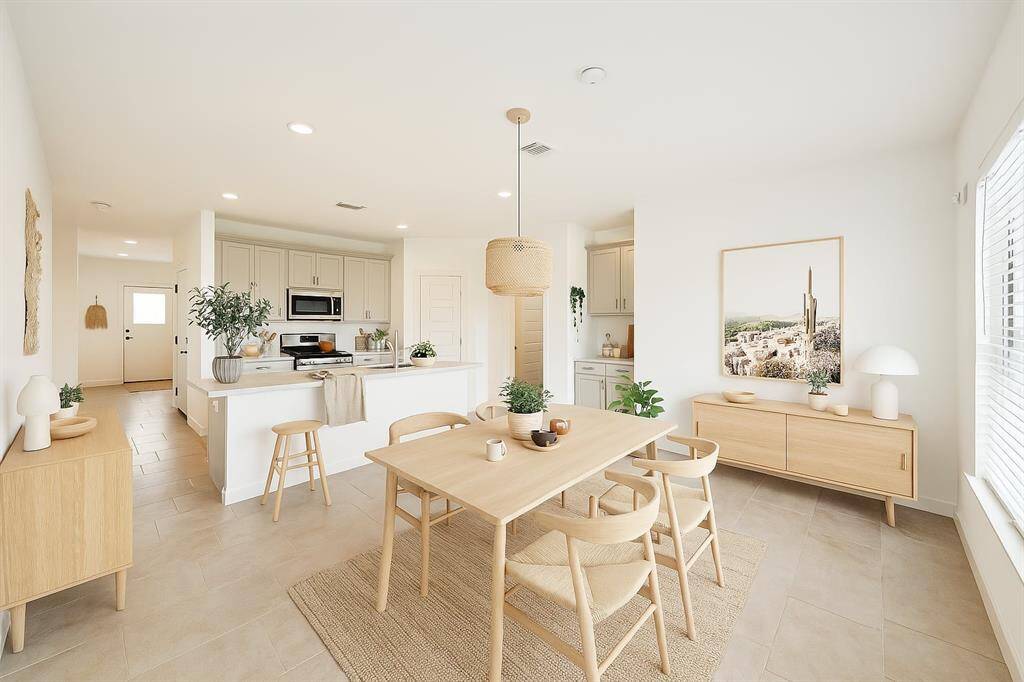Virtually staged for future vision of the room - Spacious Living Eroom