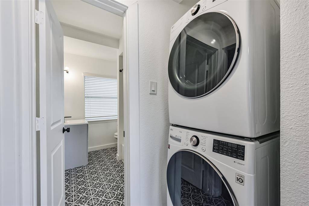 Each unit offers in home washer/dryer.