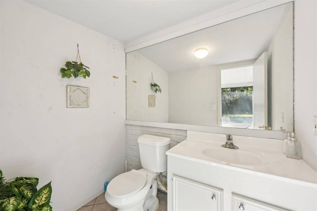 Half bath available for your guest to use right across the pool area
