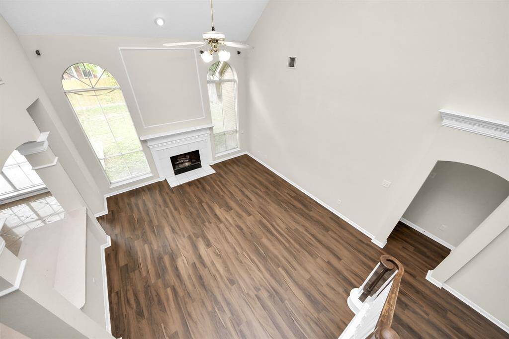 view from upstairs game room