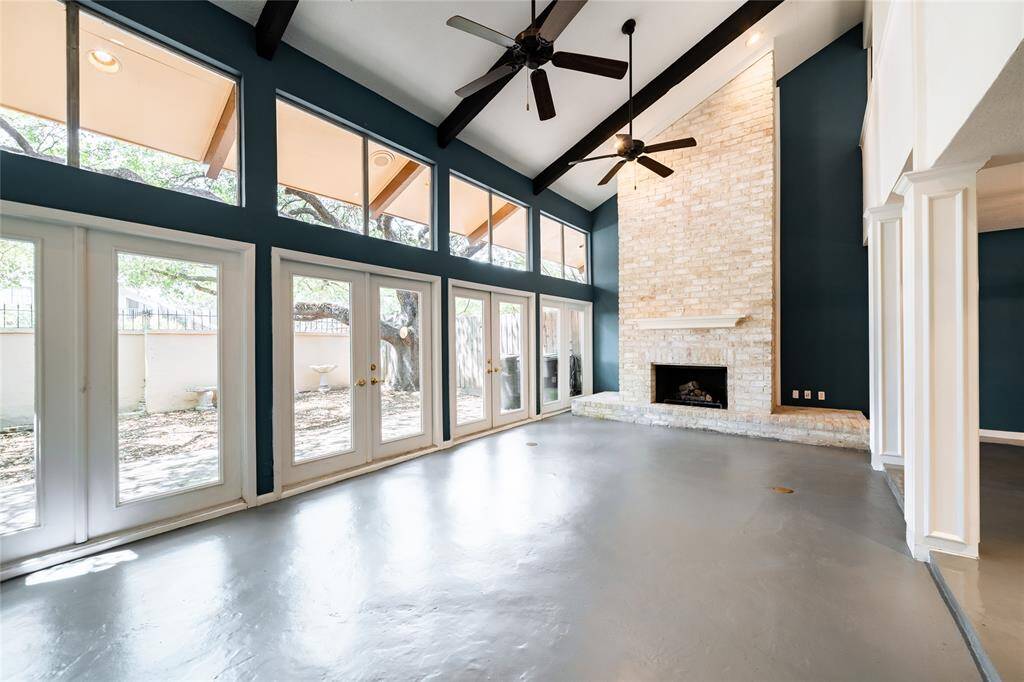 Interior Formal Family Room with open Celling