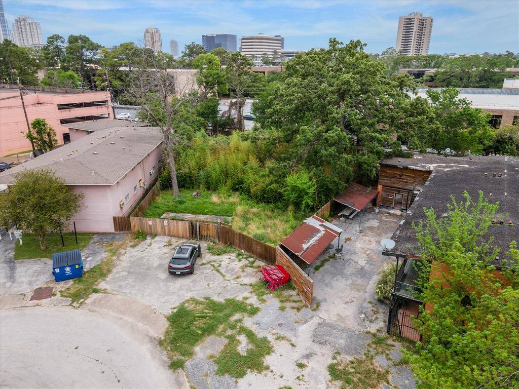 Property is the fenced in area.