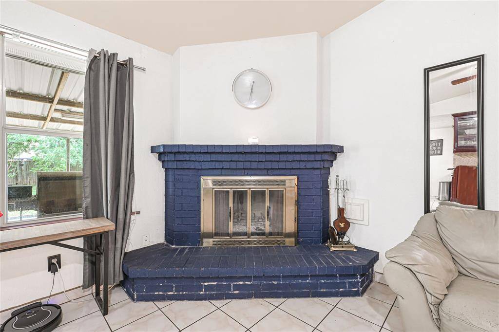 Cozy fireplace for those cold winters.