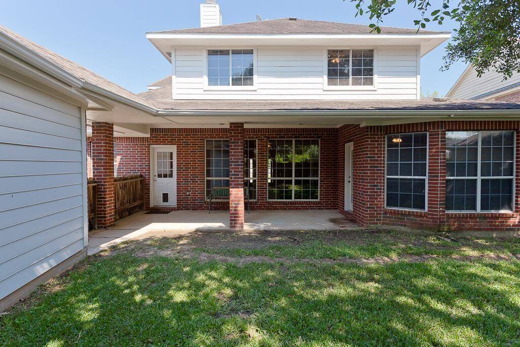 Covered back patio is the perfect spot for BBQs or just enjoying Texas evenings!