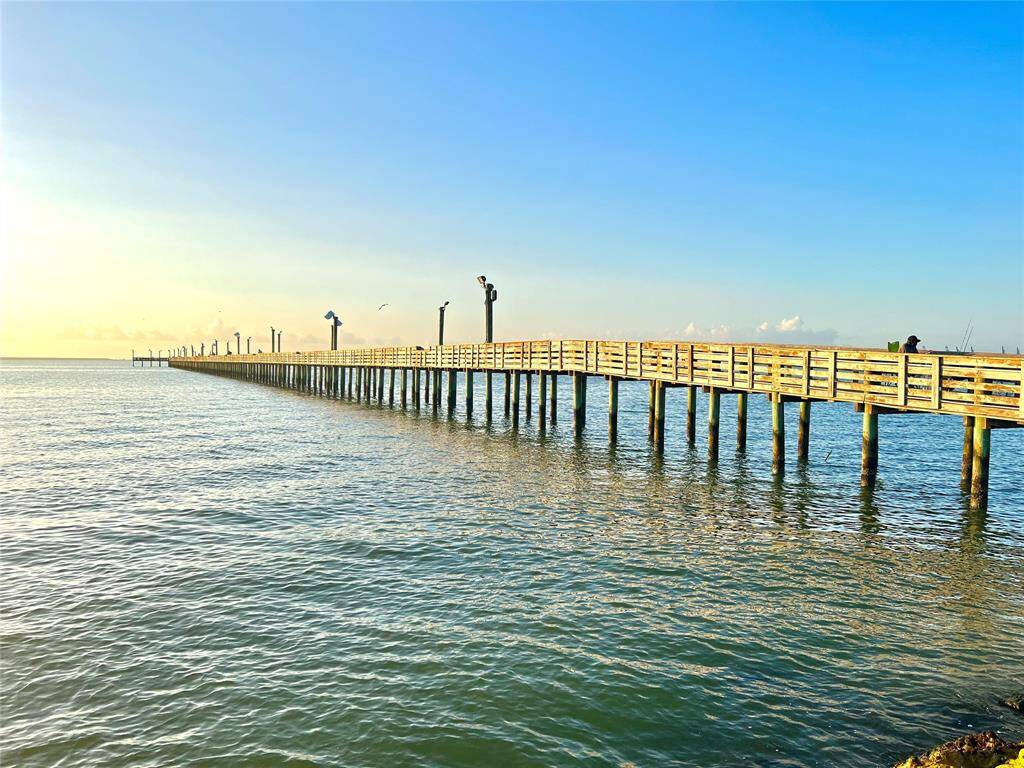 Steps from fishing pier