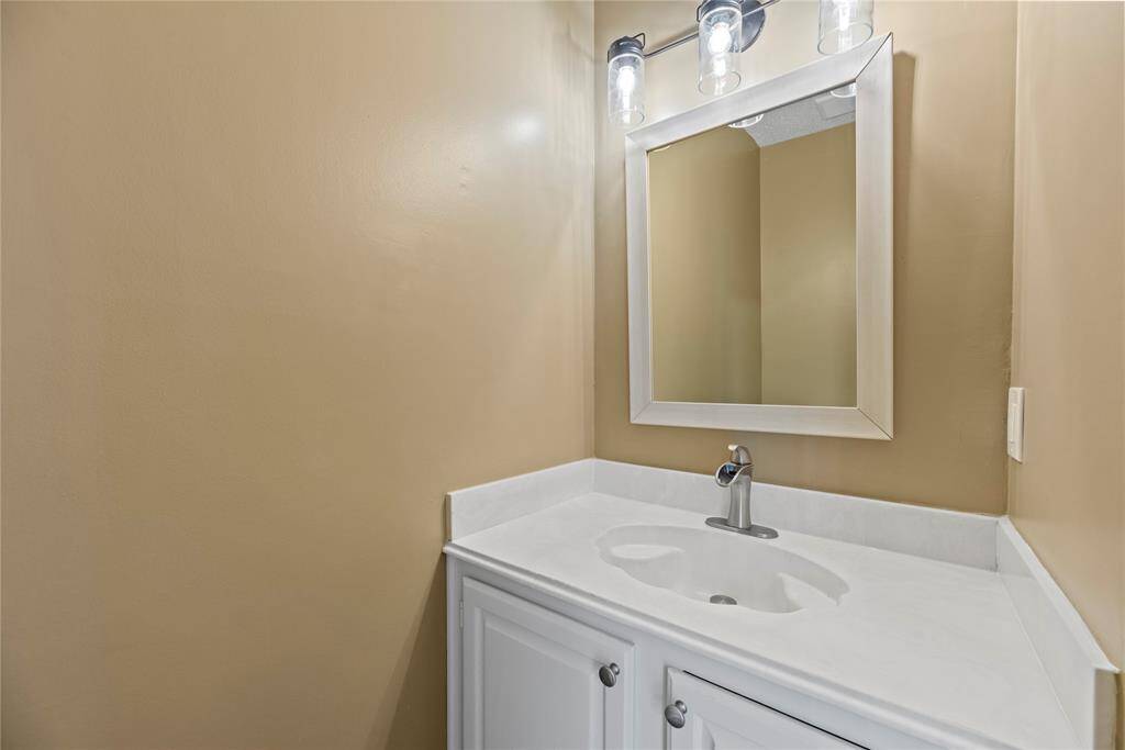 Downstairs half bathroom.