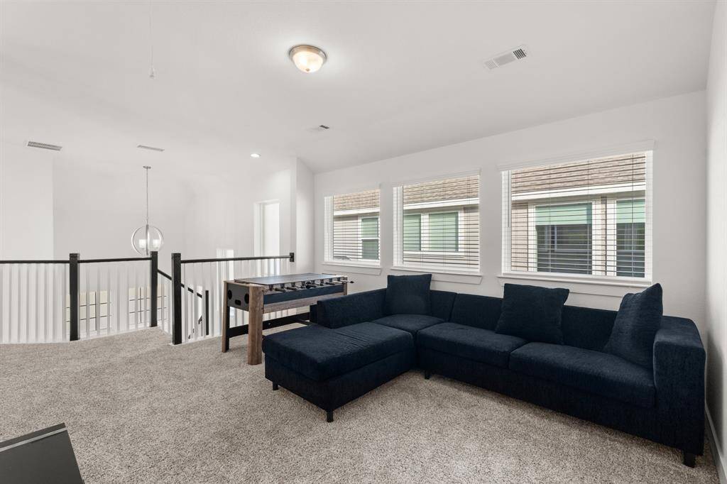 Upstairs game room