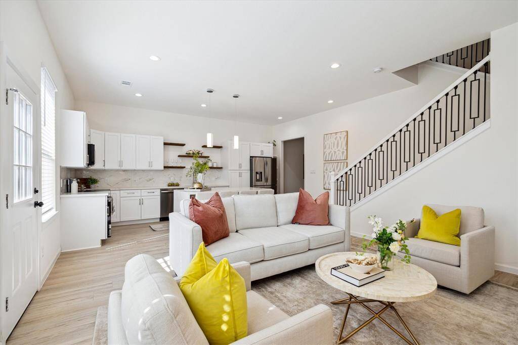 First floor living/kitchen/dining in this beautiful new construction home!
