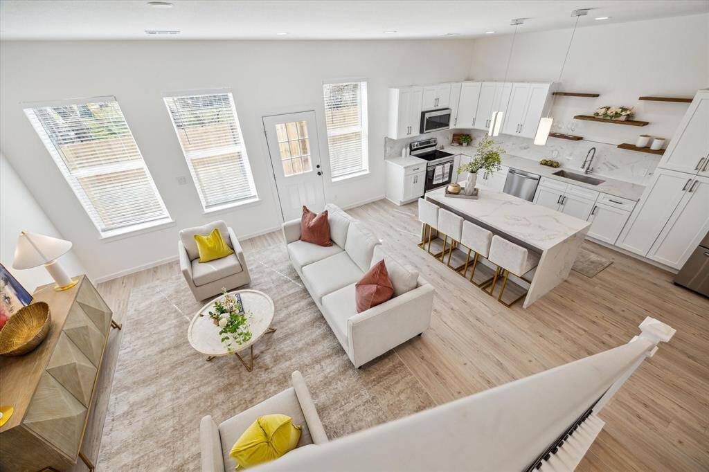 First floor living/kitchen/dining in this beautiful new construction home!