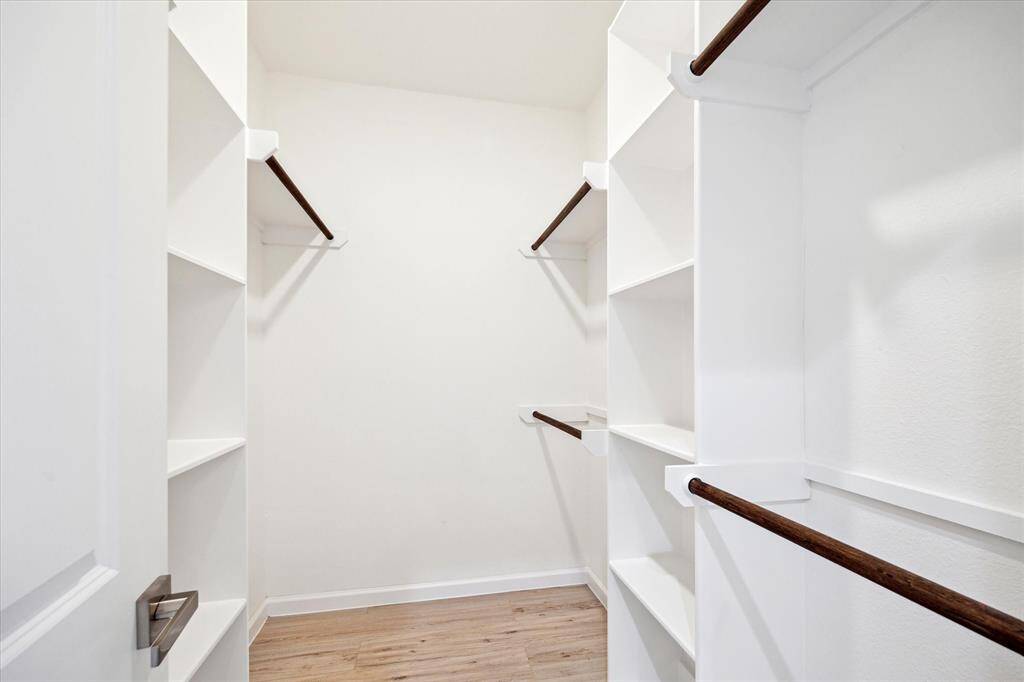 Large primary walk-in closet
