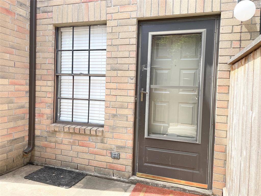 Front door in the courtyard