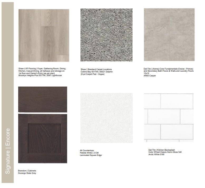 Design Selections. Home is currently under construction, selections subject to change.