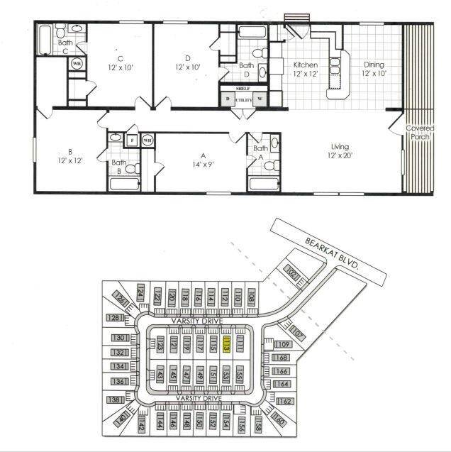 Floor plan and neighborhood map