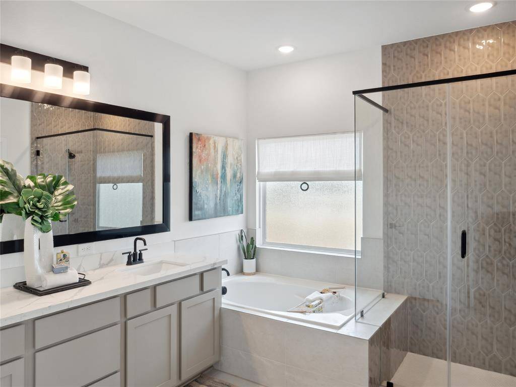 Serene primary bathThe Naples floor plan by K. Hovnanian Homes. 2nd Floor shown. *Prices, plans, dimensions, features, specifications, materials, and availability of homes or communities are subject to change without notice or obligation.