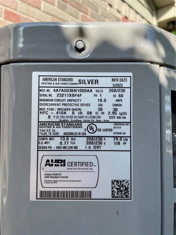 AC information label