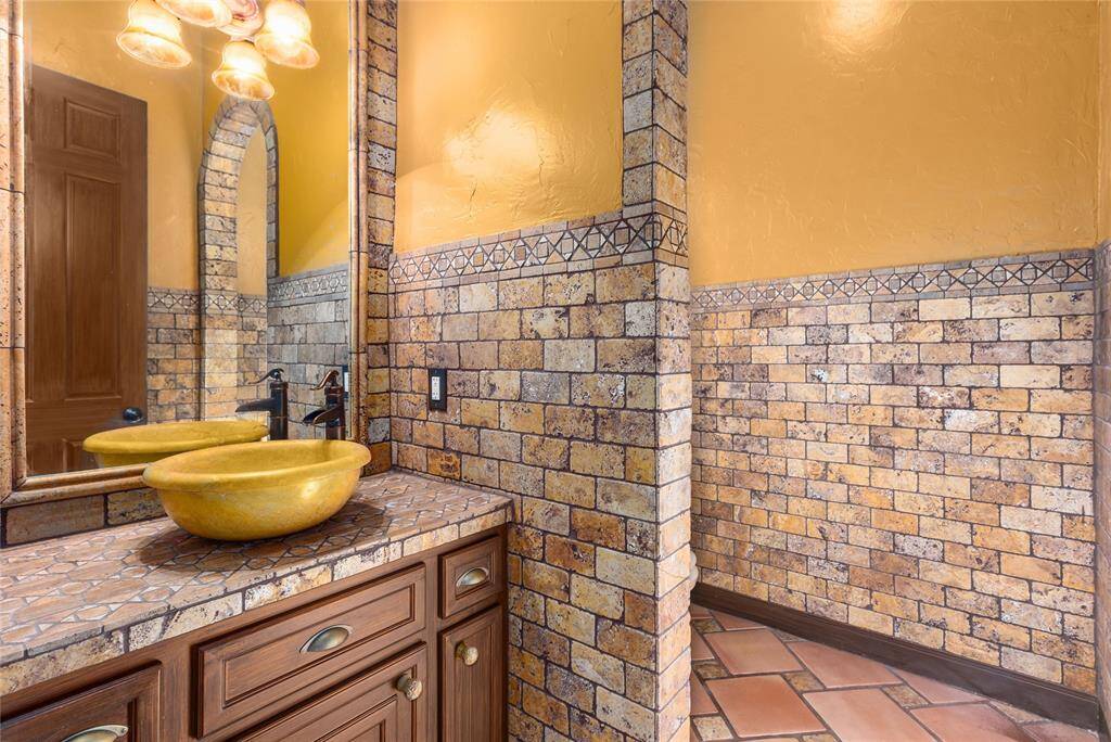 This is the half bathroom off the kitchen