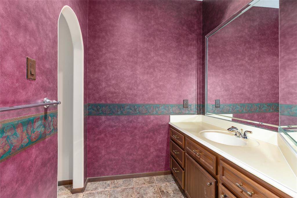 The vanity off guest room 1
