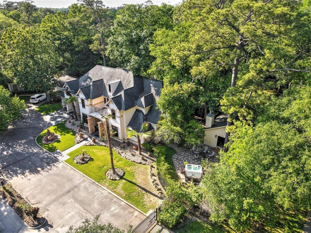 The cantina is hidden in the trees next to the home