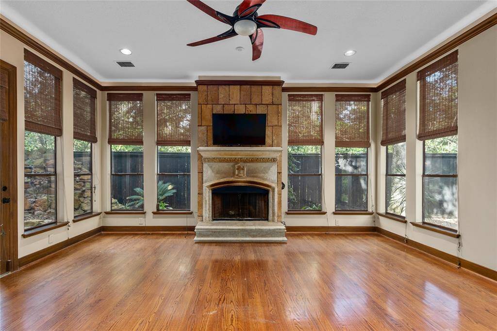 French doors and windows to bring the outside in