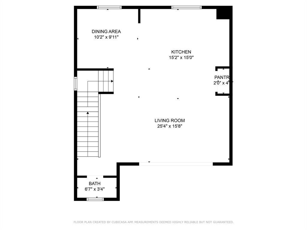 Second floor digital floor plan