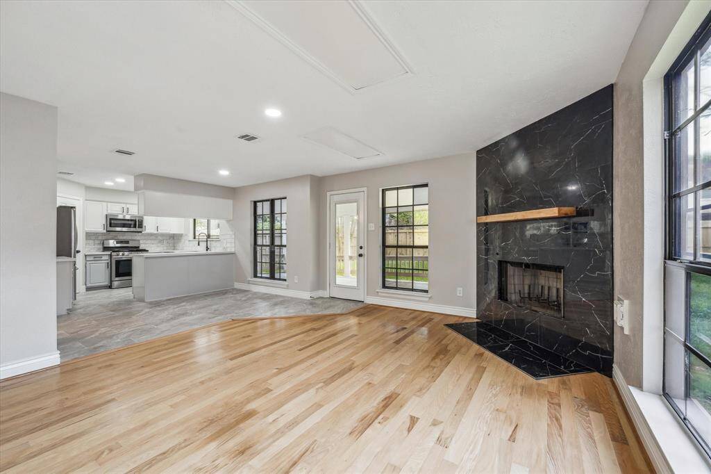 The family room and kitchen are open making an easy flow for gatherings.