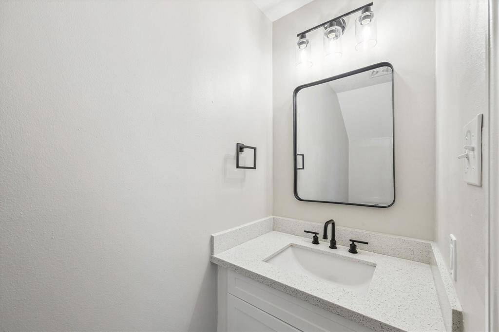 Downstairs half bath.