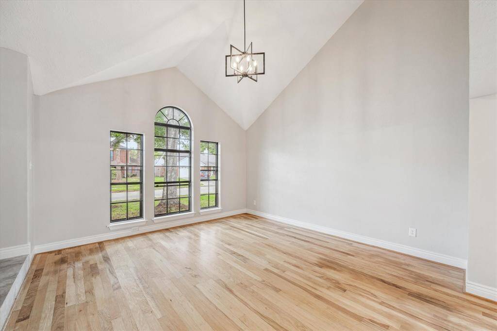 View of formal living area at the front of the house.