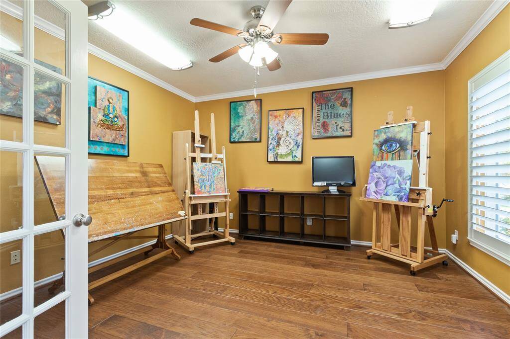 The current owner is using it as an art studio.