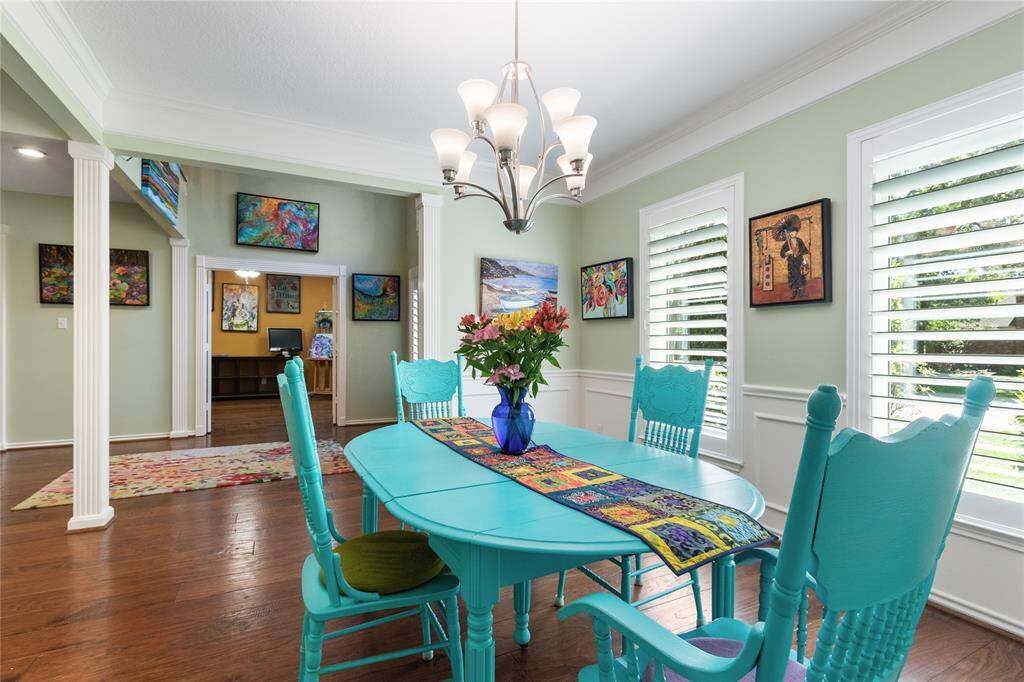 Across from the dining room is the office/study.