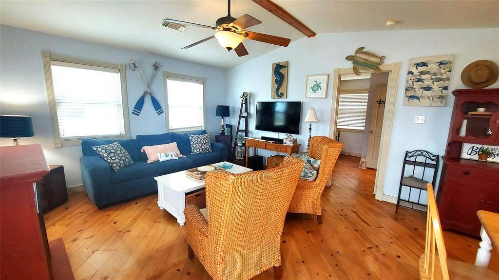 Original Pine Flooring Throughout the Home-View of Living Room
