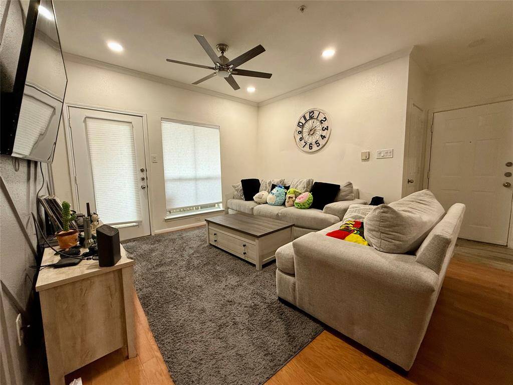 Living Room with balcony access
