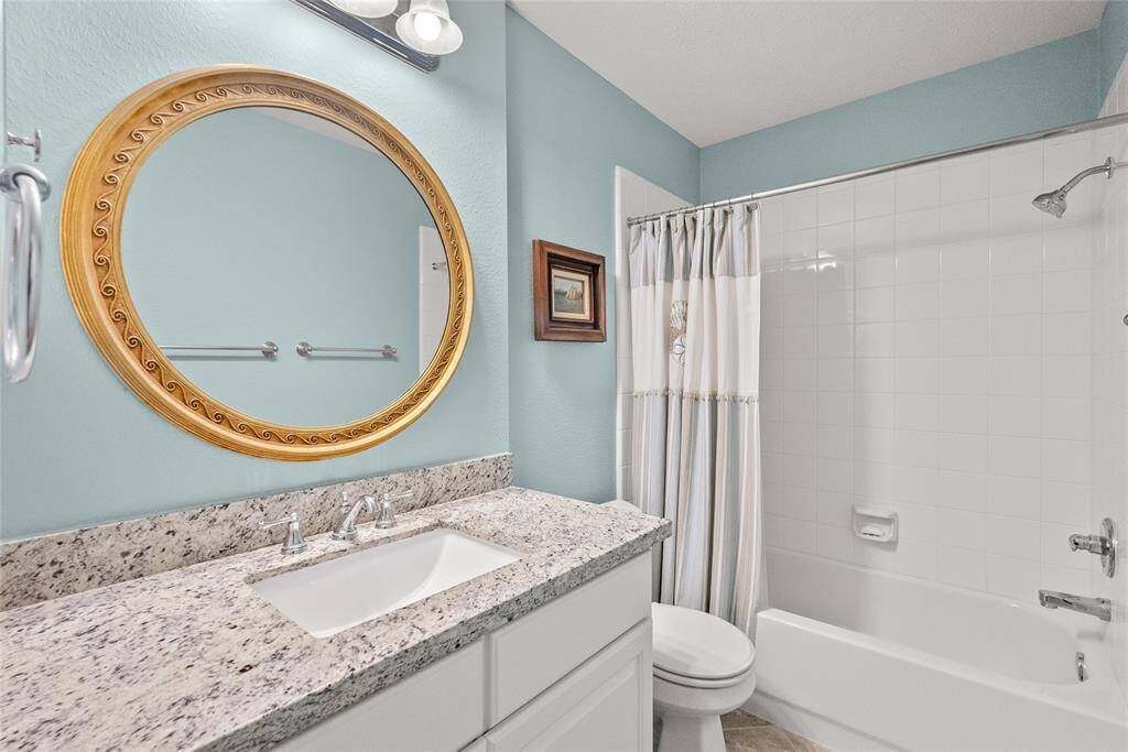 Secondary Bath with Updated Vanity