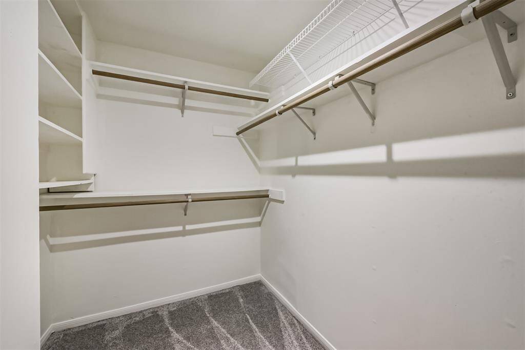 Nice size walk-in closet in the primary bedroom.