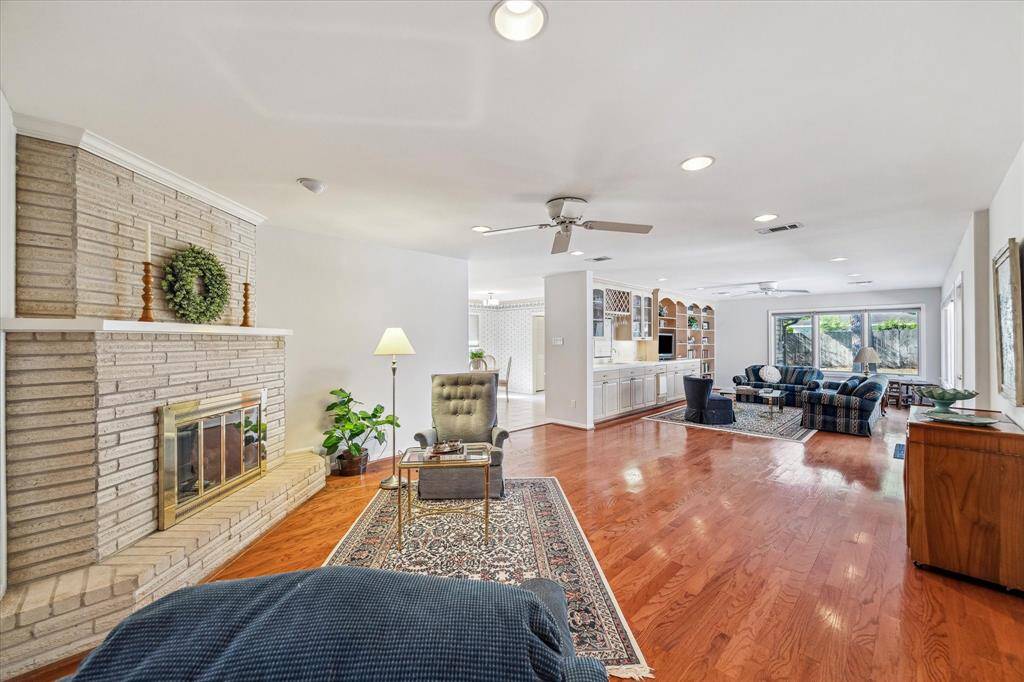 Enormous Living Room is perfect for hosting at the holidays!
