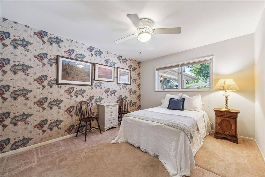 Third Bedroom has ceiling fan and large closet.