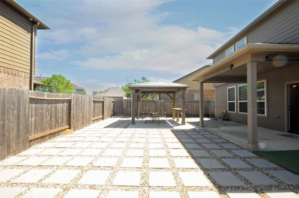 Low maintenance backyard