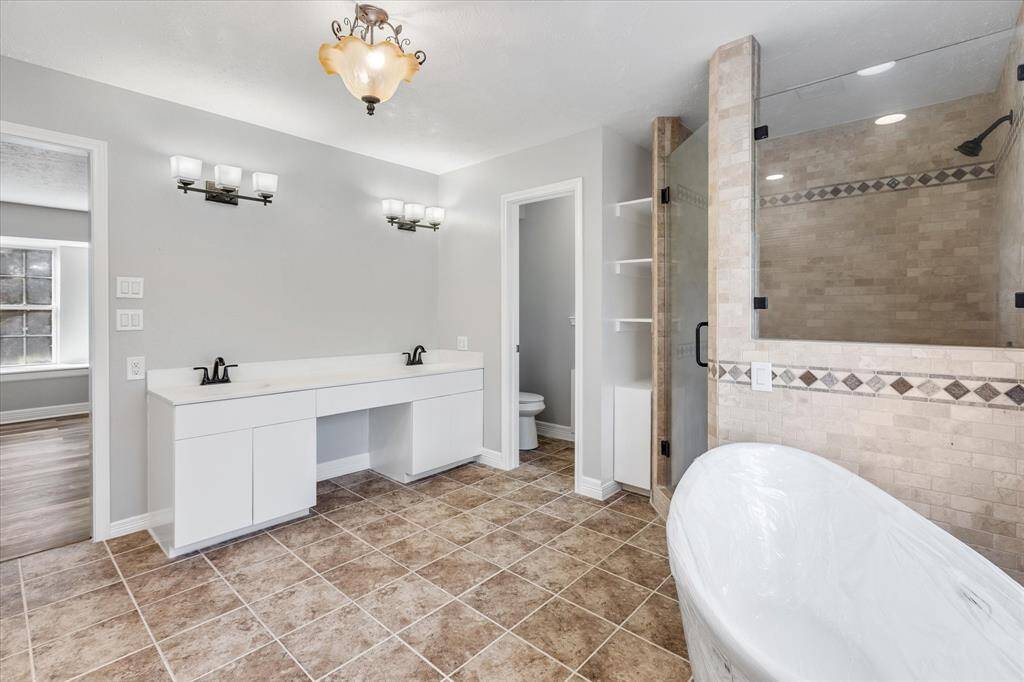 Stunning second floor Primary Bathroom.
