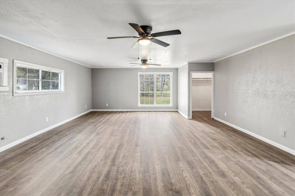 Spacious view of the Garage Apartment from the Kitchenette.
