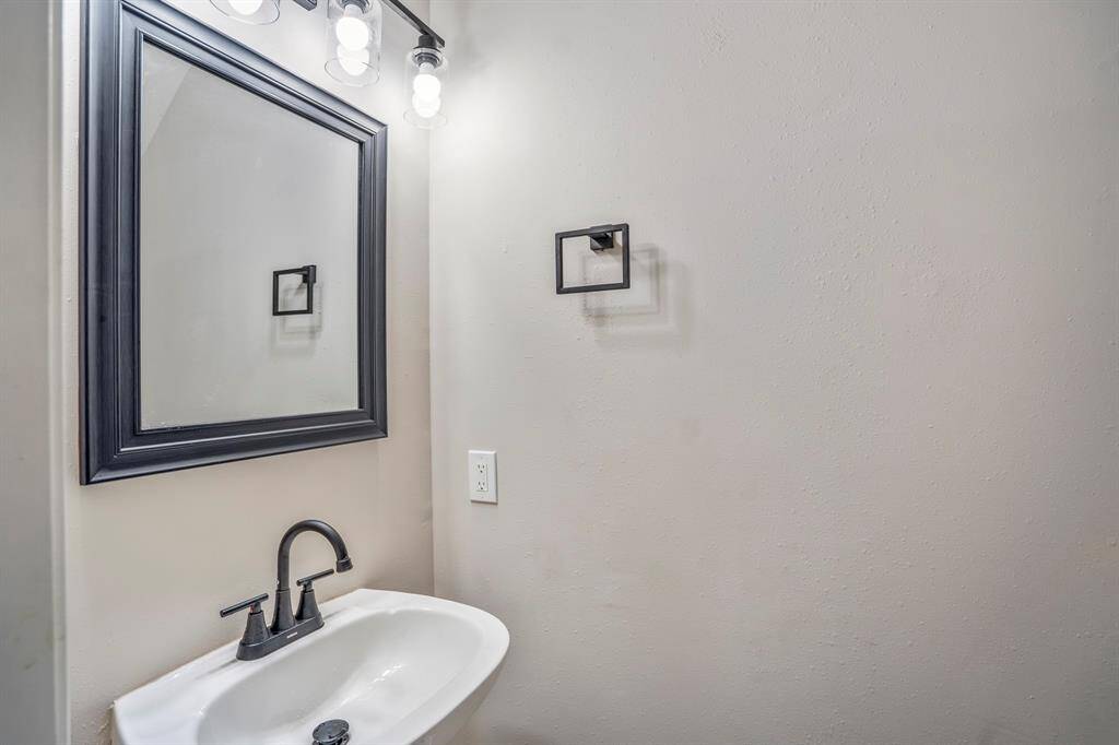 View of the powder bathroom on the 1st floor.
